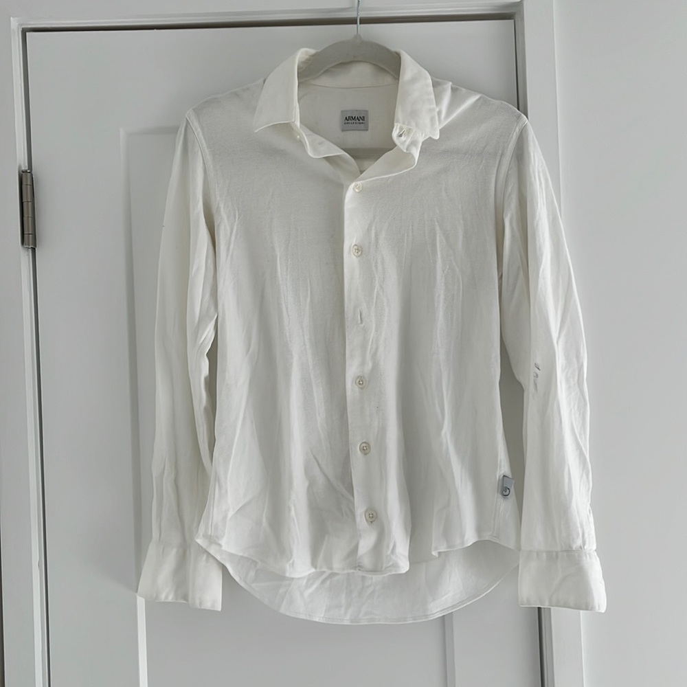 Armani White Buttondown